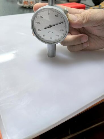 White Thin Silicone Rubber Sheet, 20 Shore A, Heat Resistant 0.062" Thick, 17.7" x17.7" in Saudi Arabia