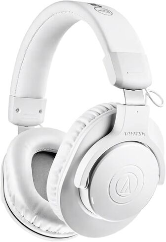 Audio-Technica ATH-M20x Closed-Back Over-Ear Professional Monitor Headphones, White, 5-Pack in Saudi Arabia