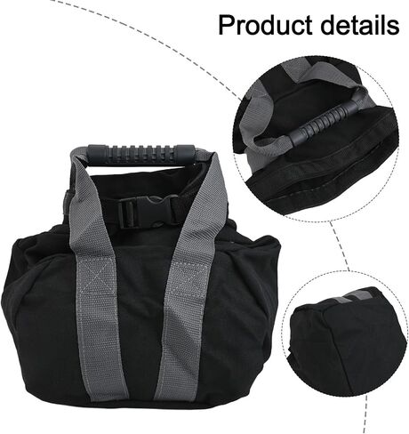 Adjustable Canvas Sandbag for Fitness Home Training, 0-35 lbs Weighted Workout Bag with Ergonomic Handle, Compatible with Yoga Strength Exercise in Saudi Arabia