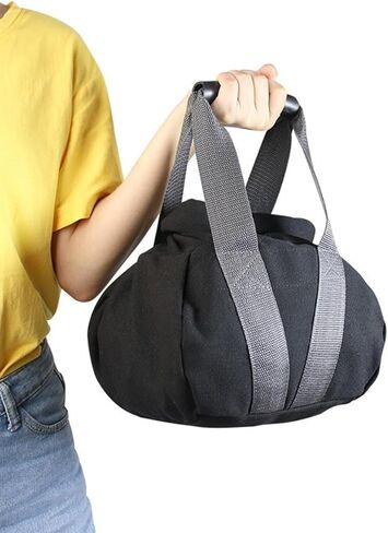 Fitness sandbag Weight Bag, for Strength Training, Yoga and Exercise, Weight Squat Bag, Black, 9.84 x 9.84 x 6.69 inches in Kuwait