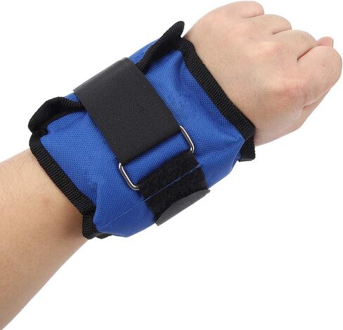 Ymiko 2Pcs Ankle Wrist Weight Straps for Gym Fitness Yoga Running, Strength Training Sand Bags Equipment (1KG) in Saudi Arabia