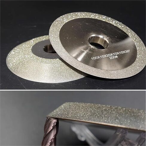 Diamond Single Bevel Grinding Wheel, 30 45 60 Degrees Abrasive Disc for Alloy Tungsten Steel CBN Ceramic Milling Cutter 1pc(150x32x10-V45,100) in Saudi Arabia