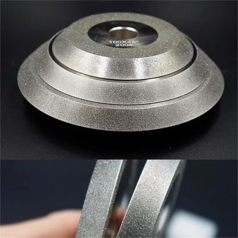 Diamond Single Bevel Grinding Wheel, 30 45 60 Degrees Abrasive Disc for Alloy Tungsten Steel CBN Ceramic Milling Cutter 1pc(150x32x10-V45,100) in Saudi Arabia
