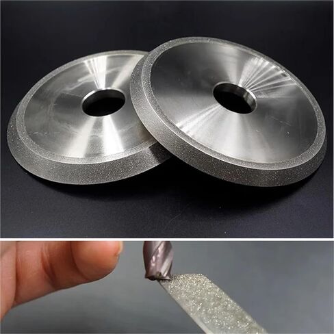Diamond Single Bevel Grinding Wheel, 30 45 60 Degrees Abrasive Disc for Alloy Tungsten Steel CBN Ceramic Milling Cutter 1pc(150x32x10-V45,100) in Saudi Arabia