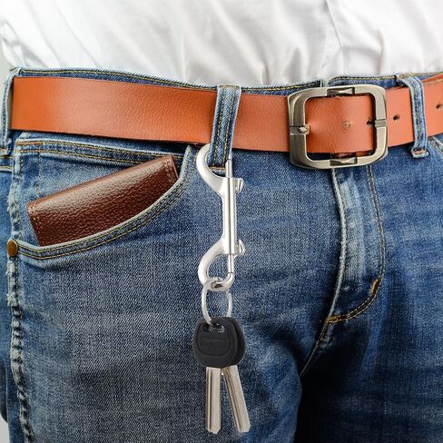 30 قطعة خطافات مزدوجة الأطراف مقاس 3.5 بوصة، مشابك زناد شديدة التحمل من سبائك الزنك بسعة 110 رطل لمقود الكلاب وسلسلة المفاتيح ودلو الحصان والأرجوحة والاستخدام الخارجي in Kuwait