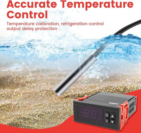 4 قطع ترموستات رقمي STC-1000 وحدة تحكم في درجة الحرارة AC 10A 110 - 220 فولت وحدة تحكم ترموستات عرض مئوية Termostato مع مسبار مستشعر مقاوم للماء NTC لحاضنة ثلاجة الطابعة ثلاثية الأبعاد in Kuwait