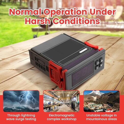 4 قطع ترموستات رقمي STC-1000 وحدة تحكم في درجة الحرارة AC 10A 110 - 220 فولت وحدة تحكم ترموستات عرض مئوية Termostato مع مسبار مستشعر مقاوم للماء NTC لحاضنة ثلاجة الطابعة ثلاثية الأبعاد in Kuwait