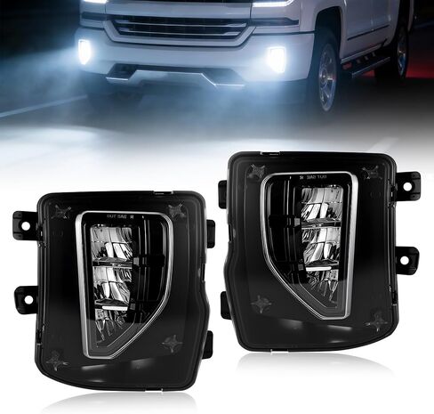 مصابيح الضباب LED متوافقة مع 2007-2013 TUNDRA و 2008-2011 SEQUOIA ، زوج من مصابيح الضباب مع ضوء تشغيل النهار واتجاه ضوء الإشارة in Saudi Arabia