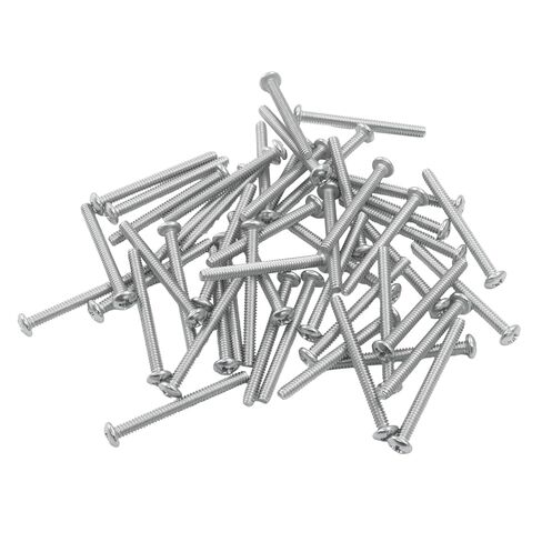 50 Pack Extra Long Outlet Screws, 6-32 x 1.5 Inch 304 Stainless Steel Machine Screws, Phillips Pan Head Machine Screws for Electrical Outlets for Fix Wonky and Sunken Outlets in Saudi Arabia
