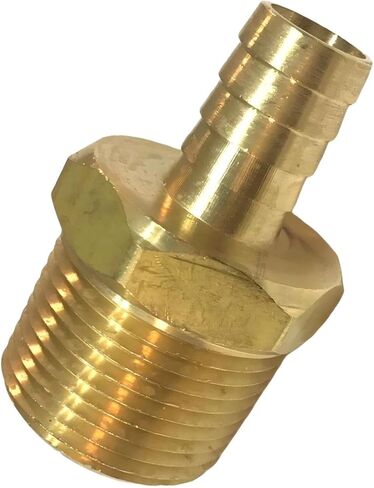 5/8 خرطوم BARB × 1 بوصة تركيب أنابيب نحاسية ذكر NPT - لهواء وقود الغاز والماء - أقصى ضغط 150 رطل لكل بوصة مربعة - تقييمات درجة الحرارة من -40 فهرنهايت - 160 فهرنهايت - استبدال خرطوم محول ذكر صلب in Saudi Arabia