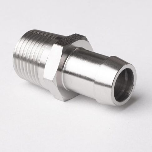 محول مدخل المضخة، 1/2 NPT ذكر إلى 5/8 بوصة، معدن مطلي بالكروم، لتوصيلات خرطوم السخان in Kuwait