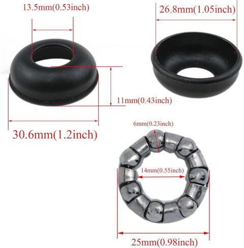 محور دراجة أسود 140 مللي متر/5.51 بوصة أكواب محور الدراجة 3/8 بوصة دراجة 1/4 بوصة × 7 كرات تحمل التجنيب محور الدراجة 26tpi Hub مخروطي القفل الجوز غسالة عدة 1 Set in Kuwait