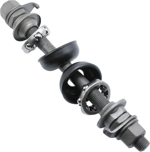 محور دراجة أسود 140 مللي متر/5.51 بوصة أكواب محور الدراجة 3/8 بوصة دراجة 1/4 بوصة × 7 كرات تحمل التجنيب محور الدراجة 26tpi Hub مخروطي القفل الجوز غسالة عدة 1 Set in Kuwait