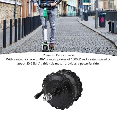 Alomejor Electric Bike Hub Motor, 1000W, 48V, Aluminum Alloy, Rear Drive, for 20/24/26 Inch Wheels, IP65 Rainproof, Speed up to 55 km/h in Saudi Arabia
