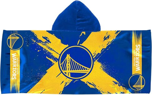 Northwest Golden State Warriors NBA Cross Out Youth Hooded Micro Fiber Towel 22 x 51 Inches in Saudi Arabia