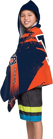 Northwest Auburn Tigers NCAA Cross Out Youth Hooded Micro Fiber Towel 22 x 51 Inches in Saudi Arabia
