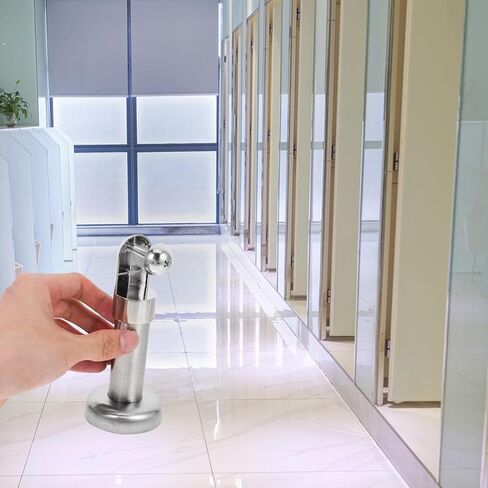 SAFIGLE 4pcs 304 Stainless Steel Toilet Partition Support Feet Bracket Set with Screws, 10cm Public Restroom Stall Hardware for Bathroom Partition Stability in Saudi Arabia