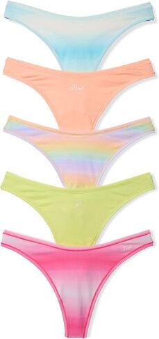 Victoria's Secret PINK Women's Cotton Thong Underwear, Panties for Women, Pink Basic, (XL) in Saudi Arabia