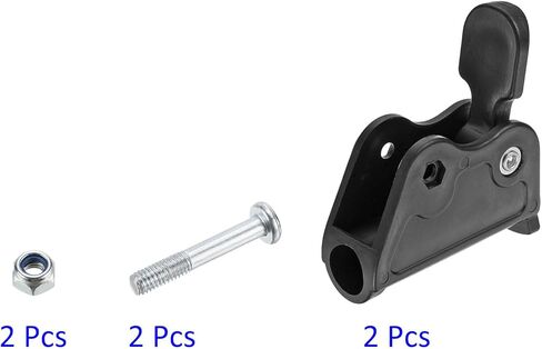 Lounge Chair Seat Latch Hinge - Thickened Fixed Catch Lock and Release, Wear Resistant, Apply to Camping Beach Chair (20mm, Black) in Saudi Arabia