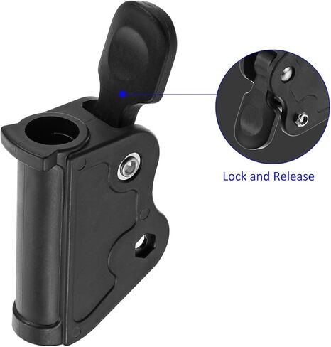 Lounge Chair Seat Latch Hinge - Thickened Fixed Catch Lock and Release, Wear Resistant, Apply to Camping Beach Chair (20mm, Black) in Saudi Arabia