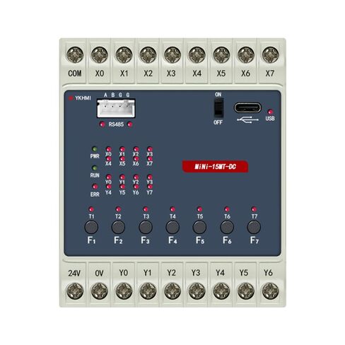 DC 24V Control Small PLC FX1S-20MT Programmable Logic Controller With 10 Input 10 Transistor Output, 2 High-Speed Pulse 100KHz For Encoder Sevor and Stepper, 1 Channel RS485 (Mini-20MT-4MTS-DC) in Saudi Arabia