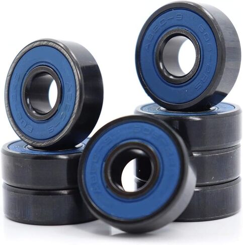 ABEC-9 608 2RS Inline Roller Skate Wheel Bearing RS Anti Rust Skateboard Ball Bearings 608RS Red Sealed 8x22x7mm Shaft(608rs Red,16pcs) in Kuwait