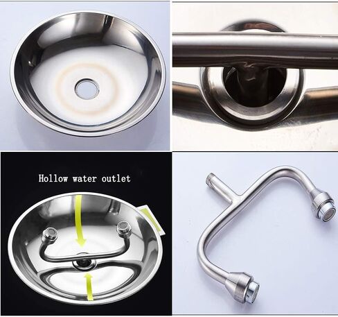 304 Stainless Steel Foot-Operated Eye Washer, Laboratory Urgent Vertical Eyewash Industry Laboratory Emergency Cleaning Device in Saudi Arabia