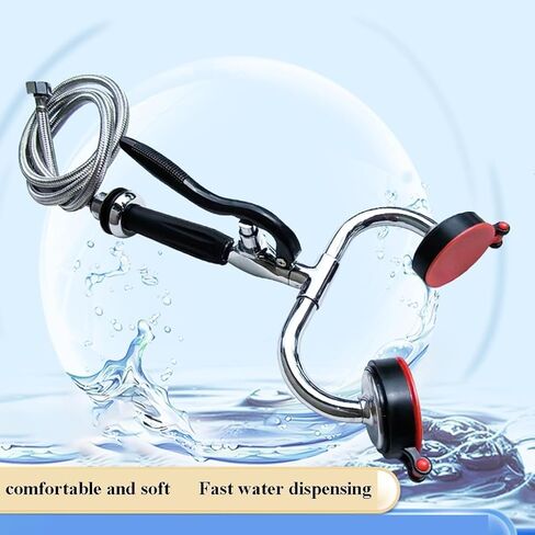 Handheld Dual Mouth Eyewash Station with 1.5m Retractable Hose, Drench Hose Eye Wash Spray Head for Lab, Industrial, and Emergency Face Flush Shower in Saudi Arabia