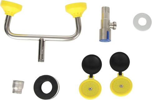 محطة غسيل العين، تدفق مستمر للمياه، 2 فوهات قابلة للنفخ، محطة غسيل العين في حالات الطوارئ للمكتب in Kuwait