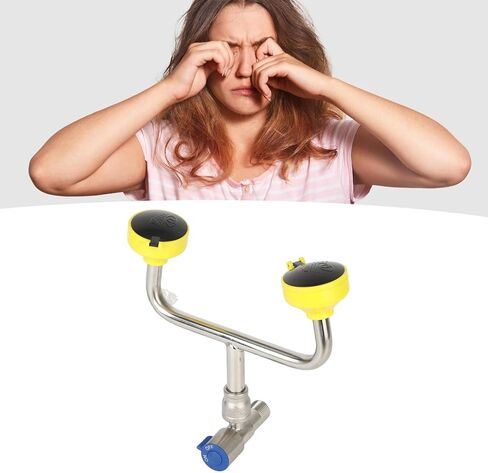 محطة غسيل العين، تدفق مستمر للمياه، 2 فوهات قابلة للنفخ، محطة غسيل العين في حالات الطوارئ للمكتب in Kuwait