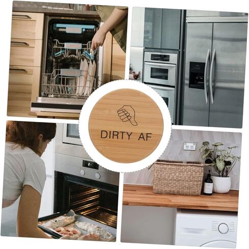 Clean Dirty Dishwasher Magnet Sign Double-Sided Magnetic Kitchen Accessory for Dishwashers Home Necessities Functional Marker in Saudi Arabia