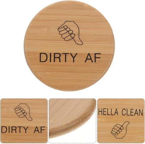 Clean Dirty Dishwasher Magnet Sign Double-Sided Magnetic Kitchen Accessory for Dishwashers Home Necessities Functional Marker in Saudi Arabia