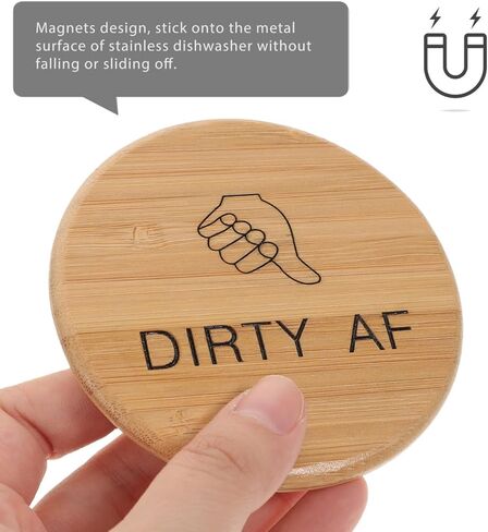 Clean Dirty Dishwasher Magnet Sign Double-Sided Magnetic Kitchen Accessory for Dishwashers Home Necessities Functional Marker in Saudi Arabia