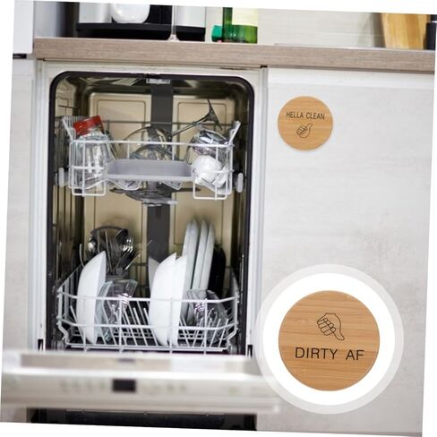 Clean Dirty Dishwasher Magnet Sign Double-Sided Magnetic Kitchen Accessory for Dishwashers Home Necessities Functional Marker in Saudi Arabia