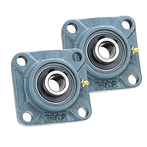 2X 1.4375in Square Flange Unit Cast Iron UCF207-23 Mounted Bearing UC207-23+F207 in Saudi Arabia