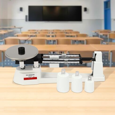 Lab Triple Beam Balance Scale 2610G x 0.1g Stainless Steel Retro Lightweight in Saudi Arabia
