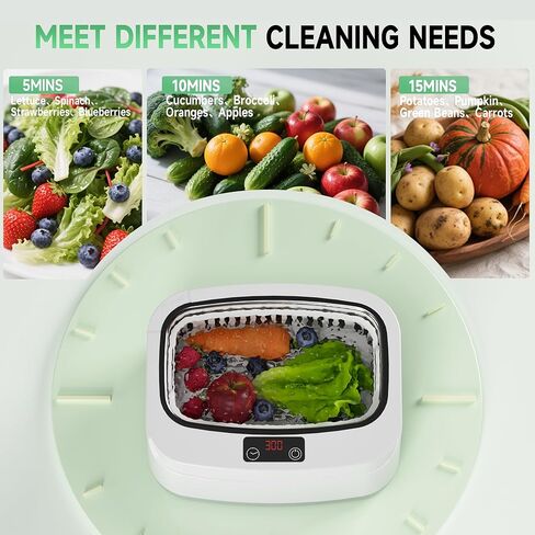 منظف ​​المجوهرات بالموجات فوق الصوتية ، آلة نظافة خاتم Kunphy 46 كيلو هرتز ، منظف مجوهرات متعدد الأغراض مهني مع عملية واحدة ، منظف صوتي للحلقات ، قلادة ، فضية ، أبيض ذهبي in Kuwait