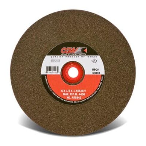 CGW Abrasives 14X2X11/2 T1 A60MV Brown Aluminum Oxide Vitrified Bench and Pedastal Wheels Type 1 - Wheel 1 Pack in Kuwait