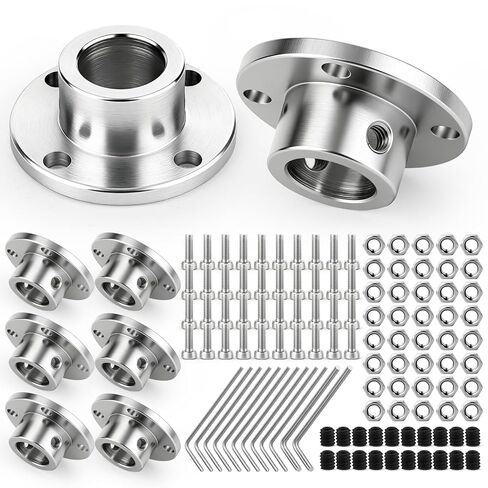 8 قطعة 5 مللي متر اقتران شفة صلبة ، موصل اقتران شفة المحرك لنموذج يدوي الصنع in Kuwait