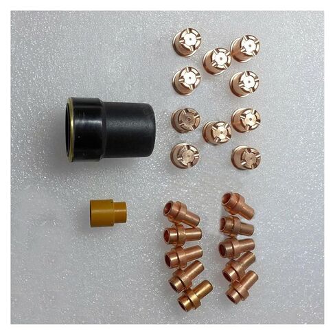 22 قطعة P50 CB50 CB-50 الفوهات الأقطاب الكهربائية دوامة حلقة البلازما آلة قطع الشعلة عدة ملحقات لحام فوهة in Saudi Arabia