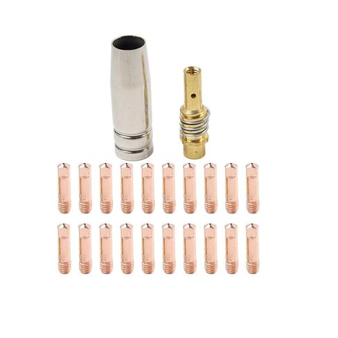20Pcs Gas Nozzle Gontact Tips Welding Gun Accessory Kit 0.030" for MB 15AK Mig in Saudi Arabia
