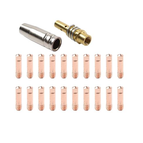 20Pcs Gas Nozzle Gontact Tips Welding Gun Accessory Kit 0.030" for MB 15AK Mig in Saudi Arabia