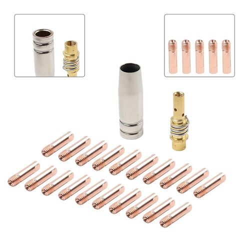 20Pcs Gas Nozzle Gontact Tips Welding Gun Accessory Kit 0.030" for MB 15AK Mig in Saudi Arabia