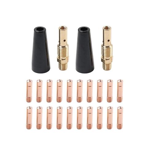 20Pcs Gasless Nozzle MIG Welding Equipment Contact Tips Kit 0.035" for MB 14AK Torch in Saudi Arabia