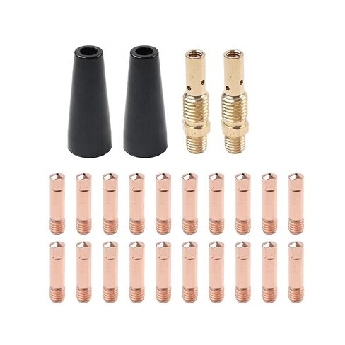 20Pcs Gasless Nozzle MIG Welding Equipment Contact Tips Kit 0.035" for MB 14AK Torch in Saudi Arabia