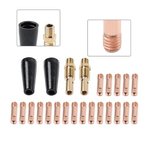 20Pcs Gasless Nozzle MIG Welding Equipment Contact Tips Kit 0.035" for MB 14AK Torch in Saudi Arabia