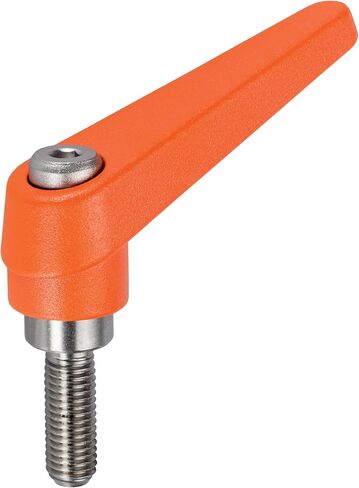 Halder 24400.0111 رافعة التثبيت القابلة للتعديل ، البرتقالي ، D1 14 مم/D2 - M5 in Kuwait