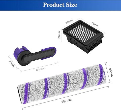 S30 Pro Accessories for NARWAL S30 Pro Wet Dry Vacuum Cleaner, NARWAL Replacement Parts inclue 3 HEPA Filters & 3 Brush Rollers in Kuwait