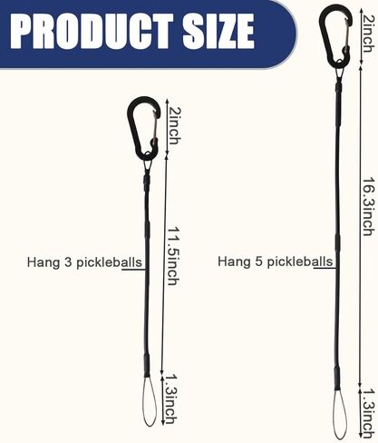 2PCS Pickle-Line,Pickleball Holder,Easy Storage & Quick Access,Pickle Ball Storage,Gifts for Pickleball Lovers in Kuwait