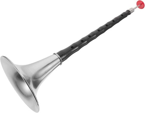 Portable Suona Horn in D Key for Beginners, Traditional Chinese Wind Musical Instrument Resin and Abs Body, Black Suona for Music Practice and Folk Performance in Kuwait